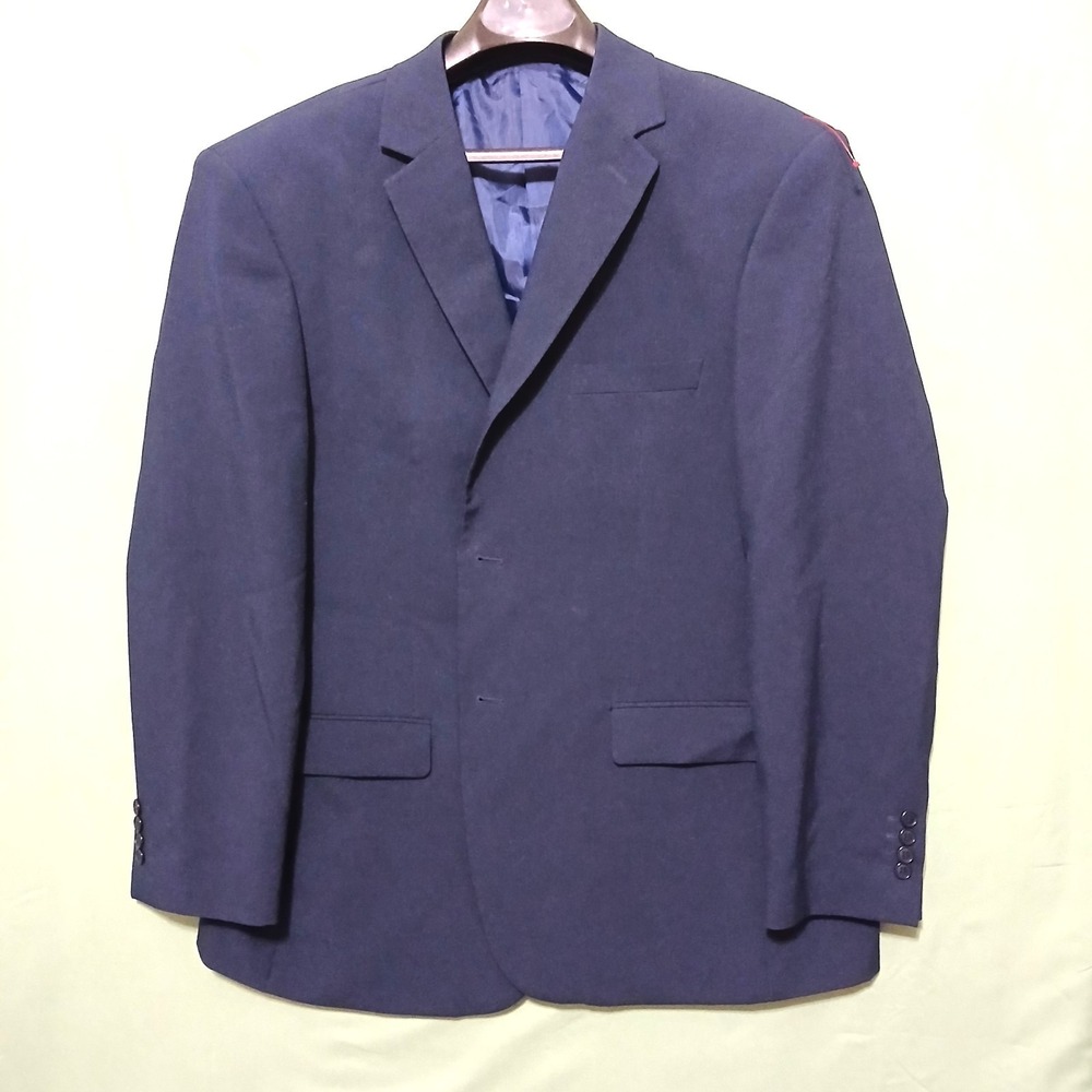 LUCCI colleZione true italian cut Men's Navy Blue Business Casual Jacket 48R